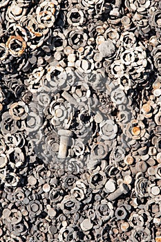 Old nuts & bolts background