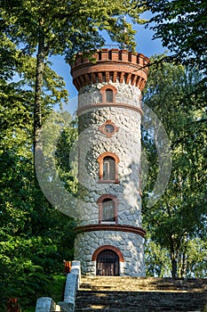 Old Observation Tower in Nowogrodziec Poland
