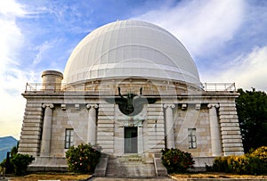 Old Observatory dome in Nice, French riviera, France.