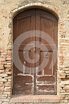 Old obsolete vintage door photo