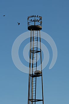 Old obsolete watch tower