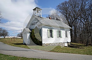Old one-room Union schoolhouse in Bangor, Pennsylvania