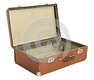 Old opened Suitcase