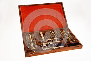 Old Optical Set Of Lenses