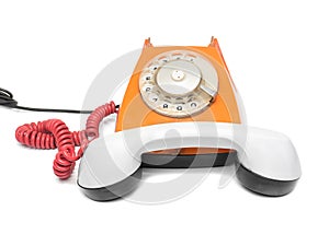 Old orange phone
