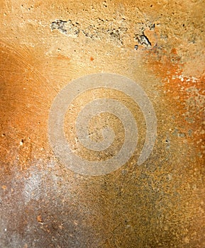 Old orange pottery surface texture