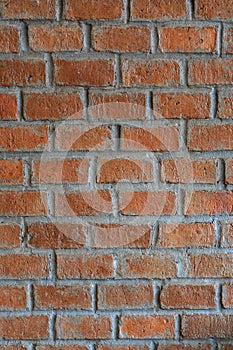 Old orange stone brick background and texture