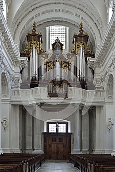 Old organ from Cathedral of Solothurn. Switzerland