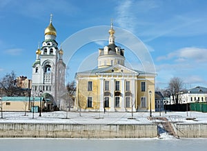 Old orthodox church ensemble in Moscow, Russia.
