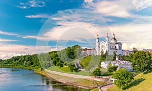 Old orthodox church in Vitebsk, Belarus, Europe