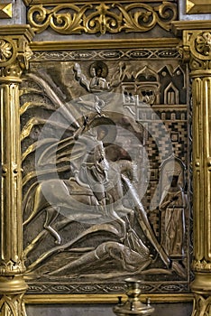Old orthodox icon metal salary