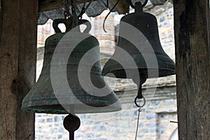 Old orthodox monastery bells Of Saint Dionysius