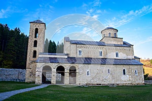Sopocani monastery in Serbia, Europe photo
