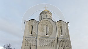 Old orthodox white stoned cathedral