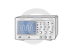 Old oscilloscope