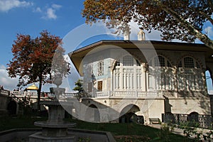 Old ottoman house in Topkapi palace, Istanbul, Turkey