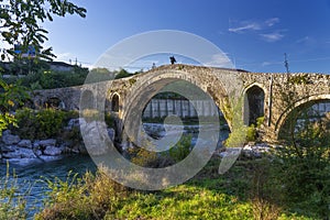 The Old Ottoman Mesi Bridge in Shkoder