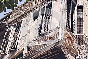 Old ottoman ruin building istanbul.