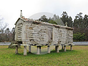 old outdoor store to store food typical of northern spain photo
