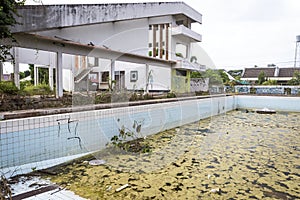 Old outdoor swimming pool