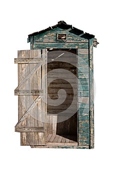 Old Outhouse (With Clipping Path)