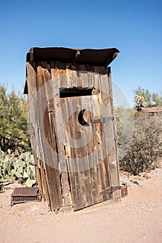 Old outhouse, Goldfield, Arizona