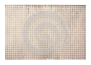 Old paber with grid