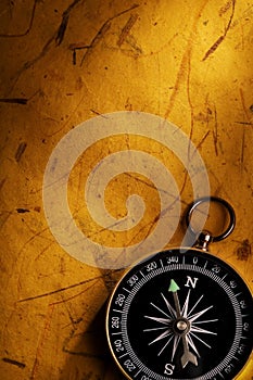 Old Page and Compass