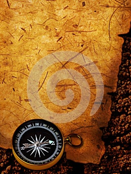 Old Page and Compass