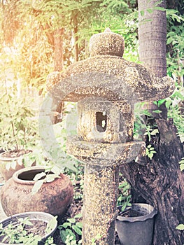 Old Pagoda Garden Decor sculpture