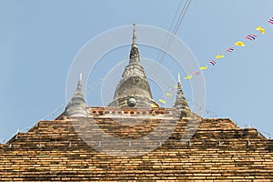 The old pagoda , Phitsanulok, Thailand.