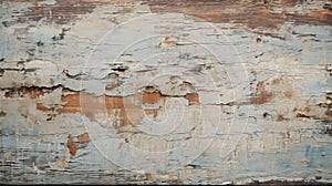 Old Paint And Peeling Wood Texture In Light Beige And Dark Aquamarine