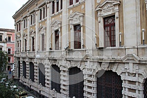 old palace (delle poste) in catania in sicily (italy) photo