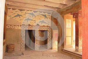 Old palace ruins in Knossos
