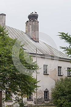 Old palace in small Polish city