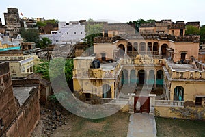 Old palaces and fort.Mandawa. Rajasthan. India