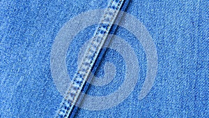 Old pale blue of seam denim jean texture.