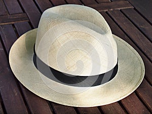 Old panama hat