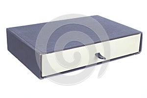 Old paper box isolated on a white background