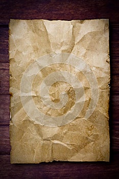 Old paper, brown wood texture