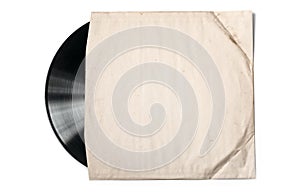 Old paper case for vinyl record
