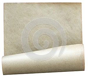 Old paper isolated