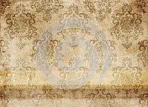 Old paper with vintage patterns.