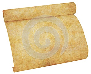Old parchment paper scroll