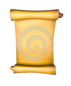 Old parchment paper scroll