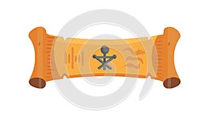 Old Parchment Scroll Vector. Vintage Document Antique Knowledge Design, vector design Generative AI