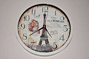 Old Paris themed Clock