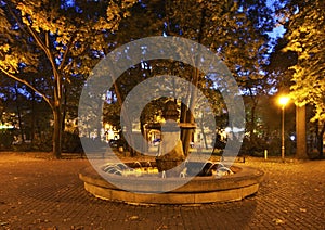 Old park in Busko-Zdroj. Poland