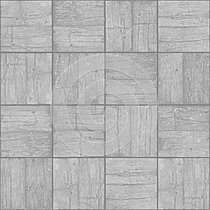 Old parquet floor background - vector monochrome grunge element