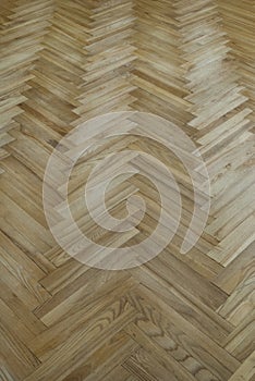 Old parquet with the pattern